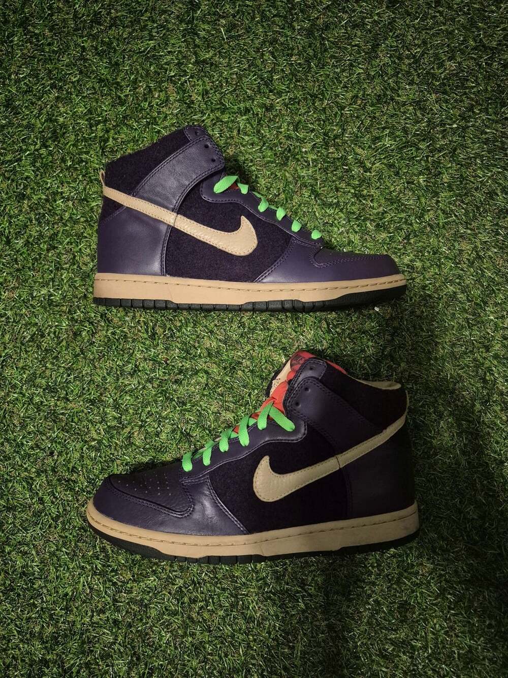 Nike Dunk High Premium Zoom Purple Lime